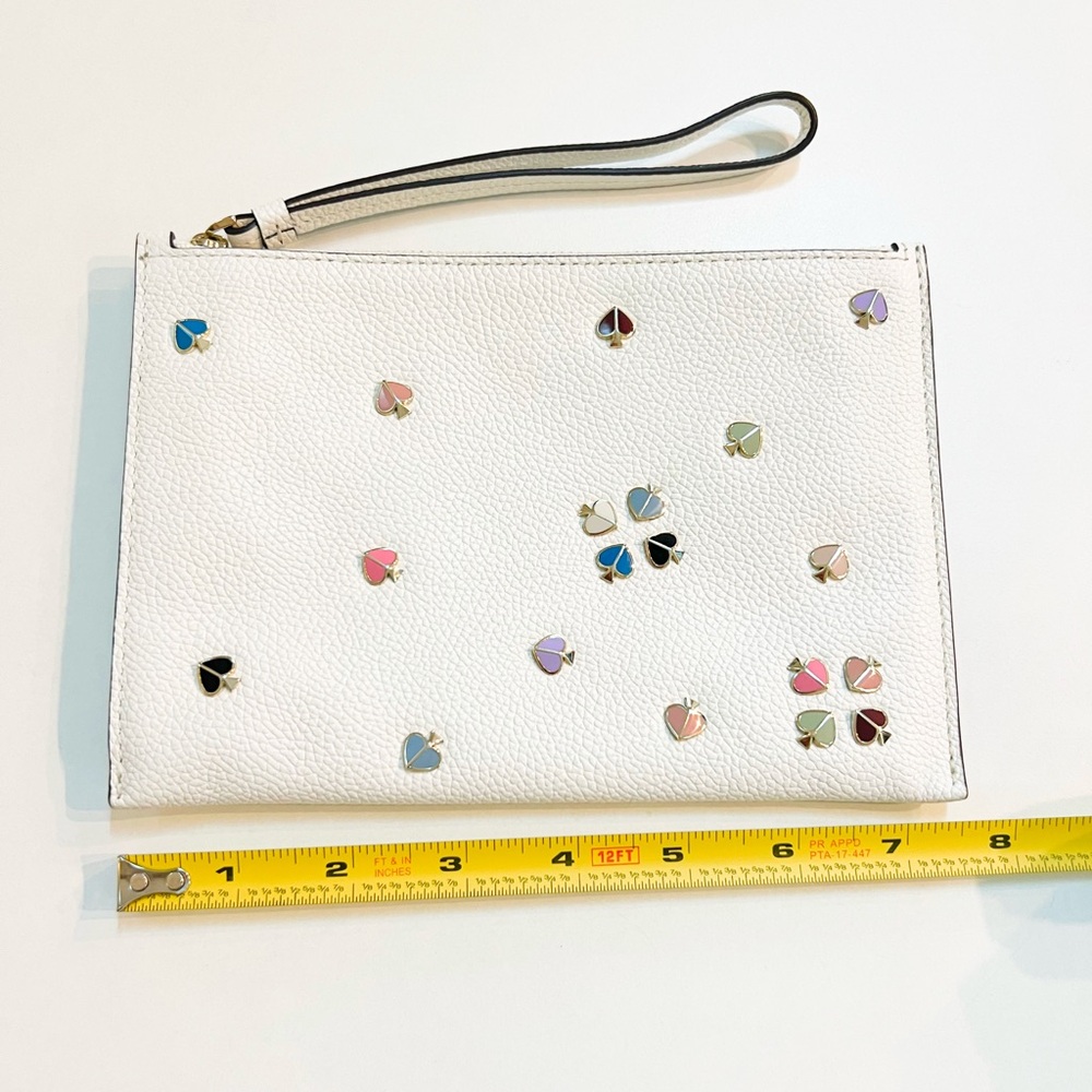 Kate Spade White Clutch with Colorful Gemstones - Picture 3 of 9